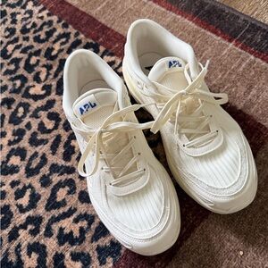 APL Cream Leather & Mesh Sneakers
